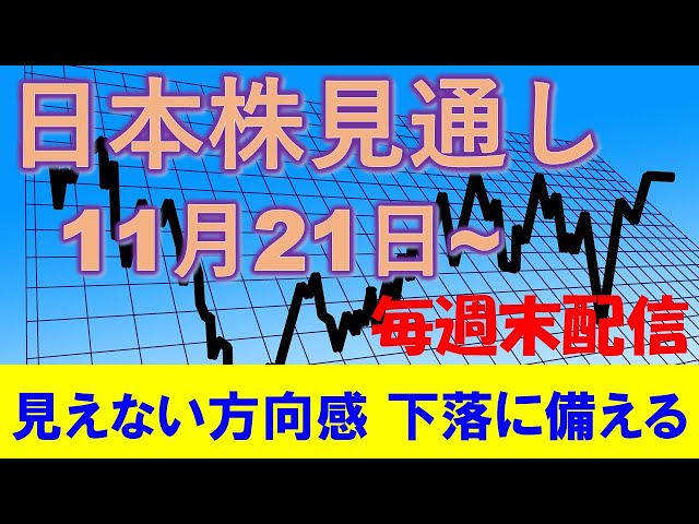 日本株見通し 11月21日～ 日経平均は方向感乏しく下落に備えるべきか